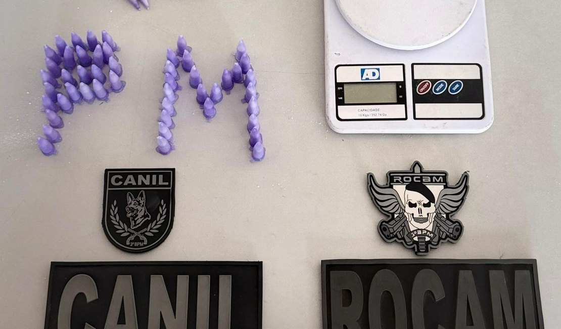 PM apreende drogas e cumpre mandado de prisão em ocorrências no interior de Alagoas