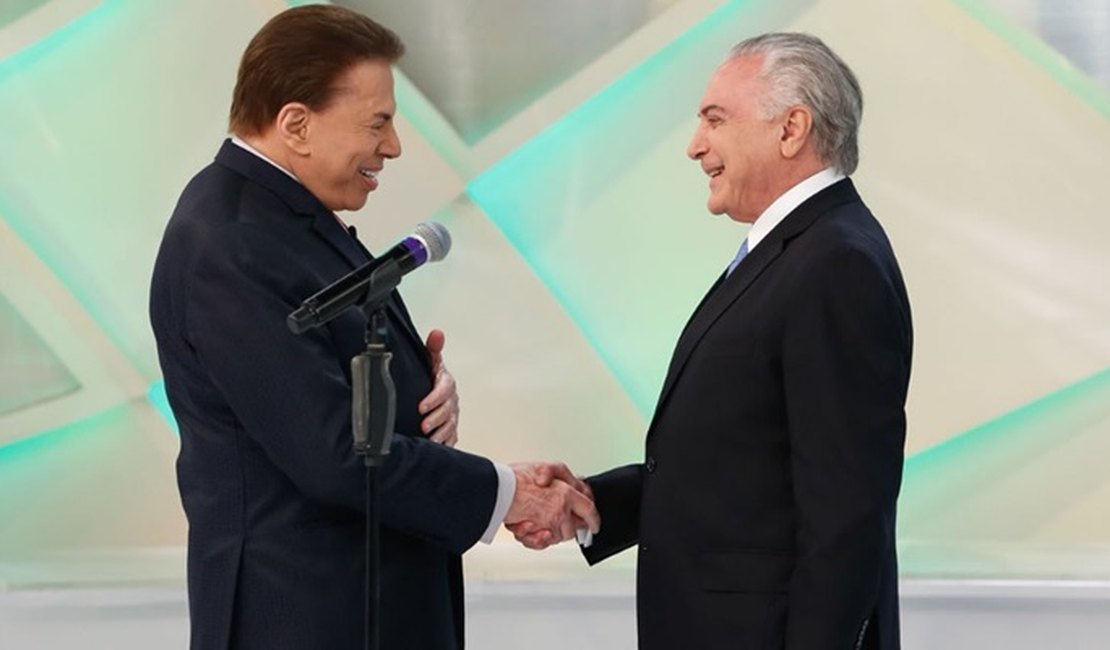 ‘Previdência não prejudica os pobres’, diz Temer a Silvio Santos