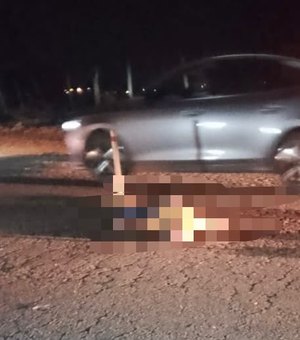 Homem morre após ser atingido por moto e atropelado por carro em Arapiraca