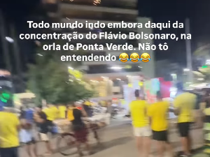 Vídeo mostra reação de bolsonaristas na orla de Maceió durante a apuração