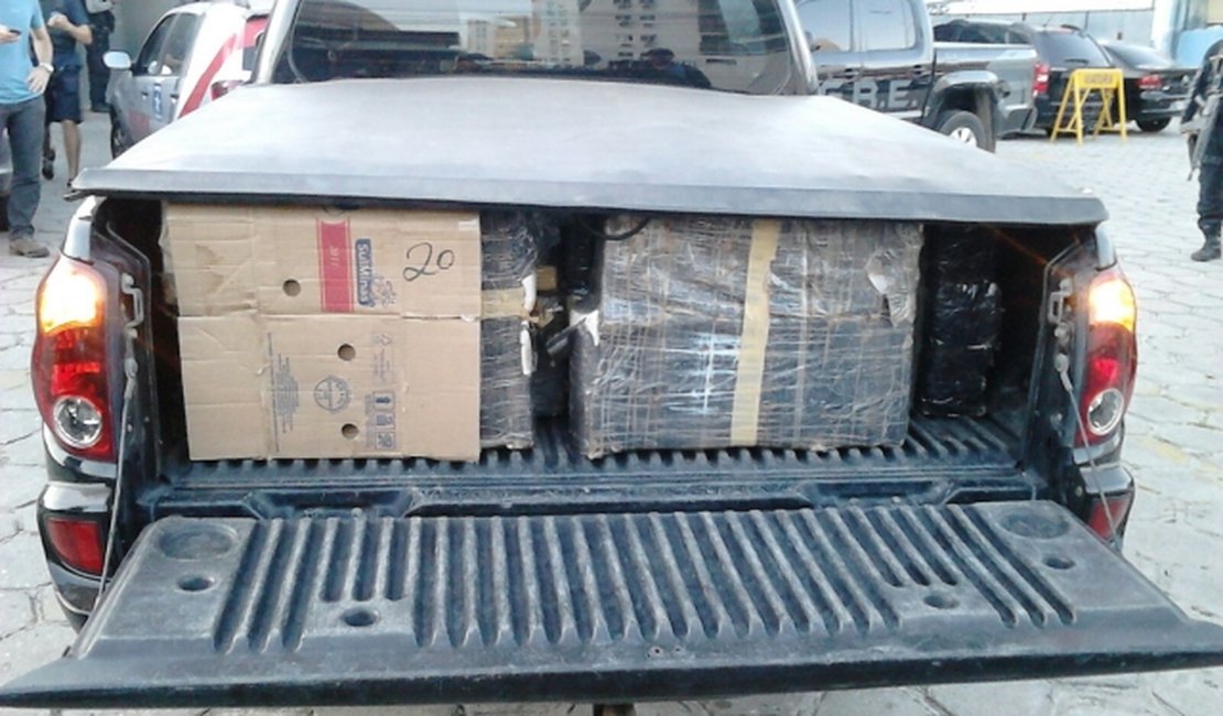 Uma tonelada de maconha é apreendida em Maceió