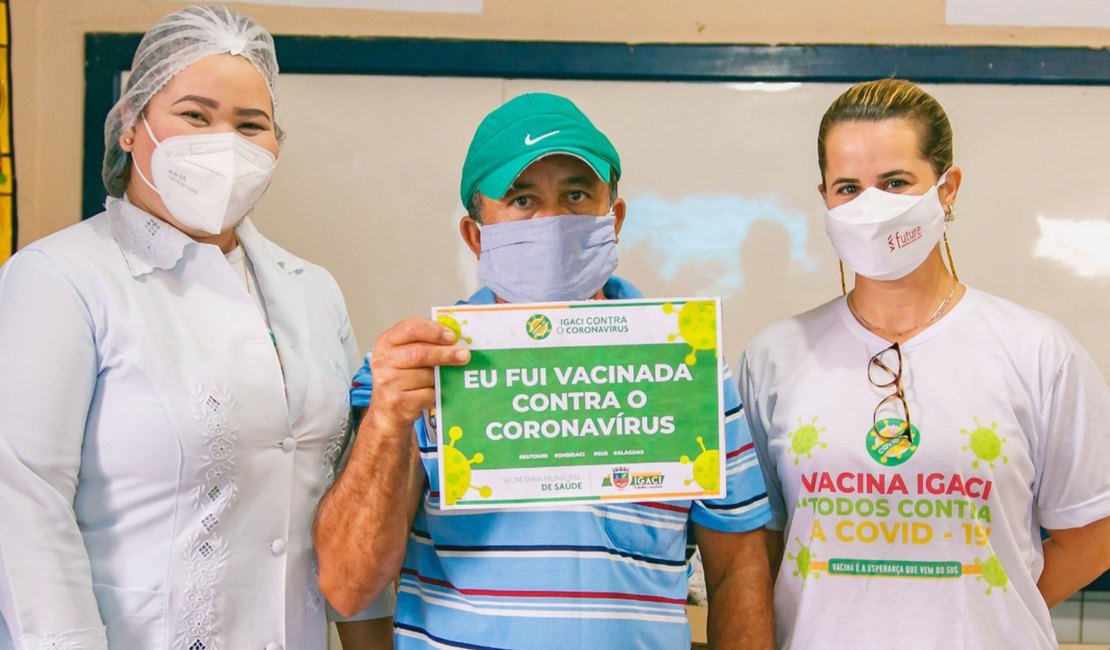 Cerca  de 200 idosos acima de 60 anos recebem vacinação durante fim de semana em Igaci