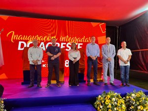 Rute Nezinho participa de inauguração de novos laboratórios, estação de energia solar e unidades móveis do Senac em Arapiraca