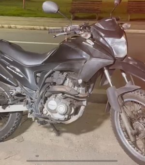 Moto furtada na Jatiúca é recuperada no Zé Tenório graças a rastreador instalado no veículo