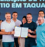 Governador Paulo Dantas assina ordem de serviço para recuperação da AL 110 em Taquarana