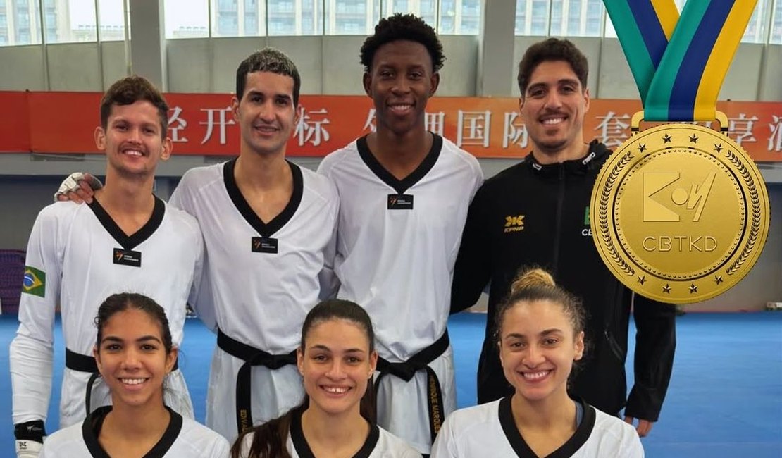 Brasil é tricampeão na Copa do Mundo por equipes de taekwondo na China