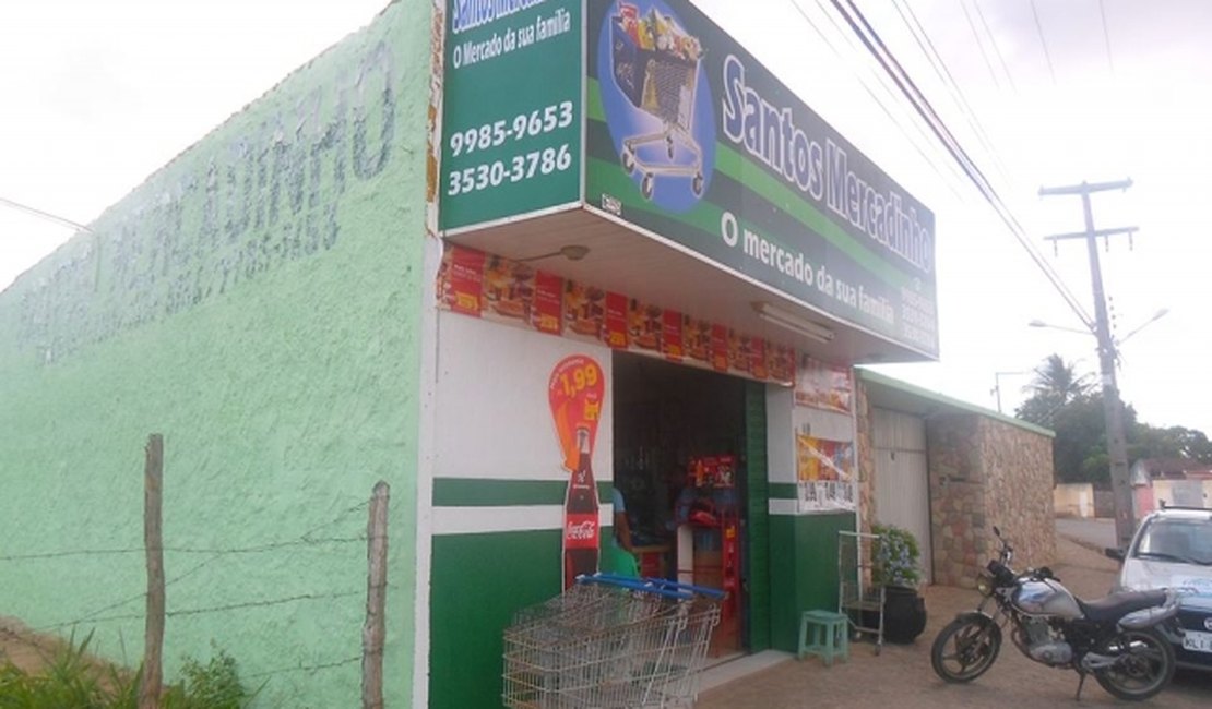 Mercadinho é assaltado na zona rural de Arapiraca