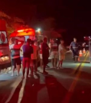 Acidente com moto deixa um morto e um ferido em trecho da BR-101 em Joaquim Gomes