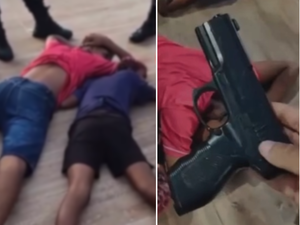 [Vídeo] Adolescentes são apreendidos com simulacro de arma de fogo no Parque Centenário