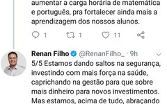 O anuncio do investimento foi feito nas redes sociais do governador 