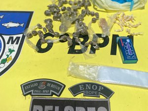 Jovem é preso em flagrante com drogas em Maragogi