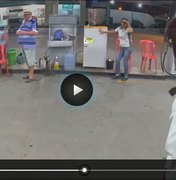 [Vídeo] Câmeras de vigilância flagram assalto a posto de combustíveis