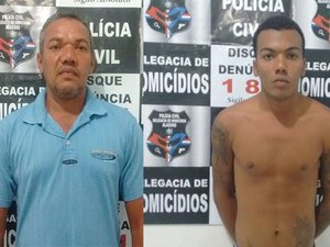 Pai e filho são presos por homicídio e tráfico em Maceió