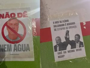 Alunos denunciam cartazes contra Flávio  Bolsonaro no Ifal de Marechal Deodoro