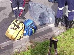 [Vídeo] Ciclista morre em acidente na Avenida Durval de Góes Monteiro, em Maceió