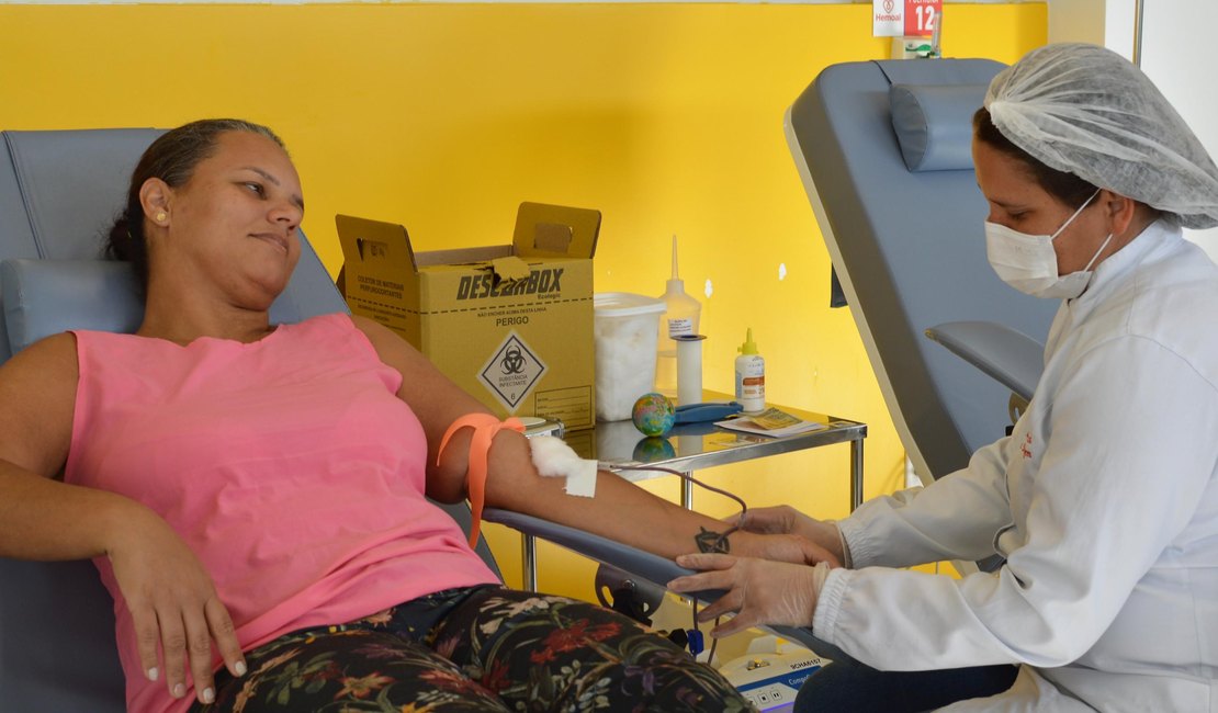 Hemoal realiza coletas itinerantes de sangue em Arapiraca e União dos Palmares