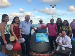Prefeito Sérgio Lira inaugura praça na Orla Marítima de Maragogi