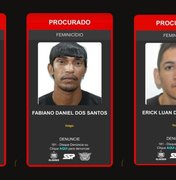 Três suspeitos de feminicídio são procurados pela polícia em Maceió