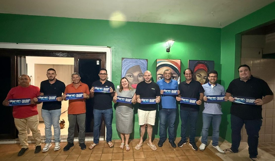 Vereadores de Porto Calvo declaram apoio à pré-candidatura de Renan Filho
