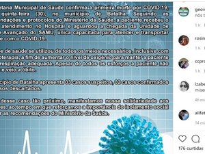 Batalha registra primeiro óbito por Covid 19 