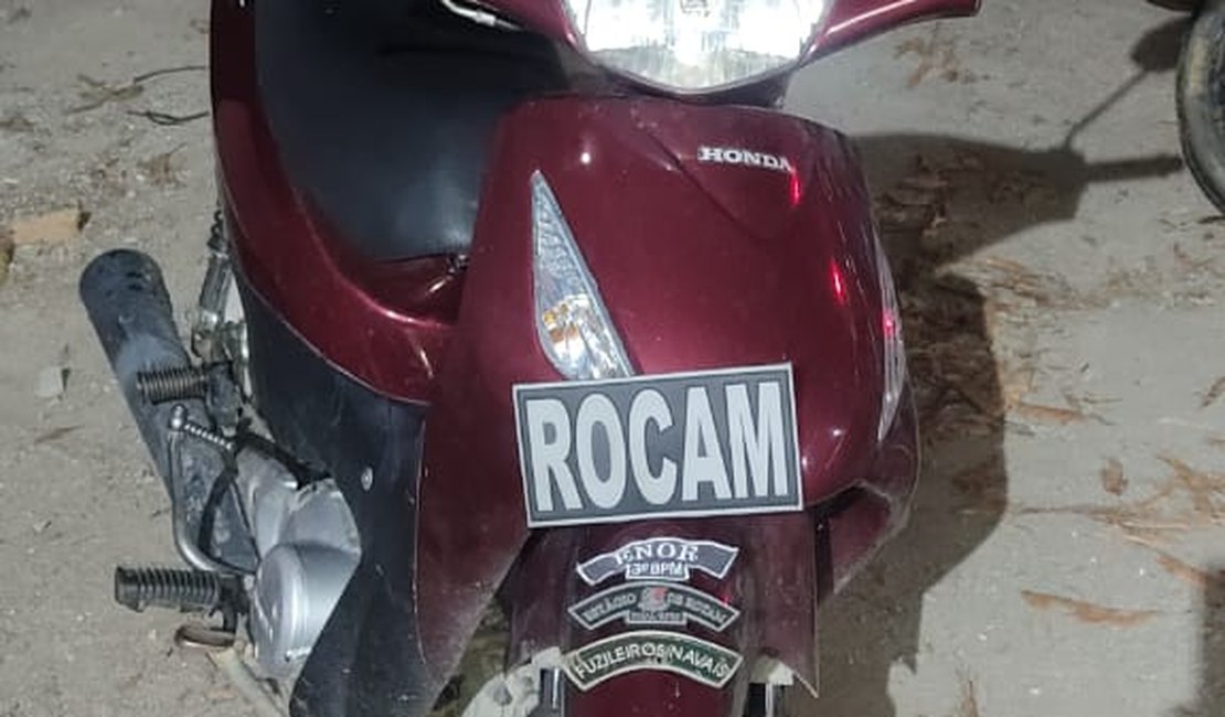 Motocicleta furtada é recuperada em Arapiraca