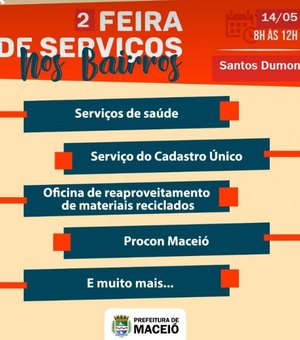Santos Dumont recebe Feira de Serviços na terça-feira