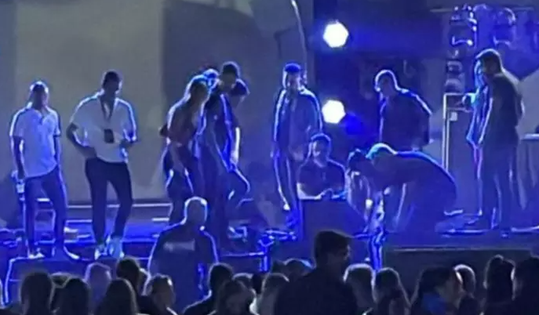 Cantor Bruno fala sobre o estado de saúde de Marrone, que caiu de palco