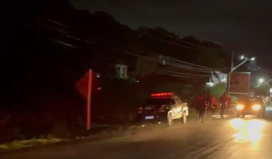 Veículo da SMTT de Maragogi colide contra cavalo na rodovia AL 101 Norte