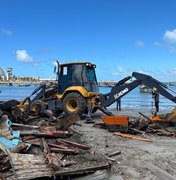Segurança Cidadã remove estruturas irregulares no Centro Pesqueiro do Jaraguá
