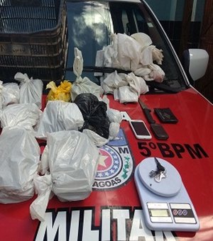 Polícia apreende 10 kg de maconha no Tabuleiro 