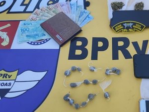 Grupo é detido com drogas e celulares roubados dentro de carro, em Maragogi