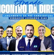 Leonardo Dias recepciona Eduardo Bolsonaro e personalidades da Direita em lançamento de sua pré-candidatura