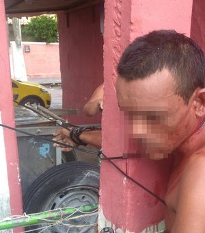 Homem é agredido pela população após cometer assaltos em Maceió