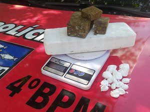 Polícia Militar apreende drogas em área de mata no bairro Chã da Jaqueira, em Maceió