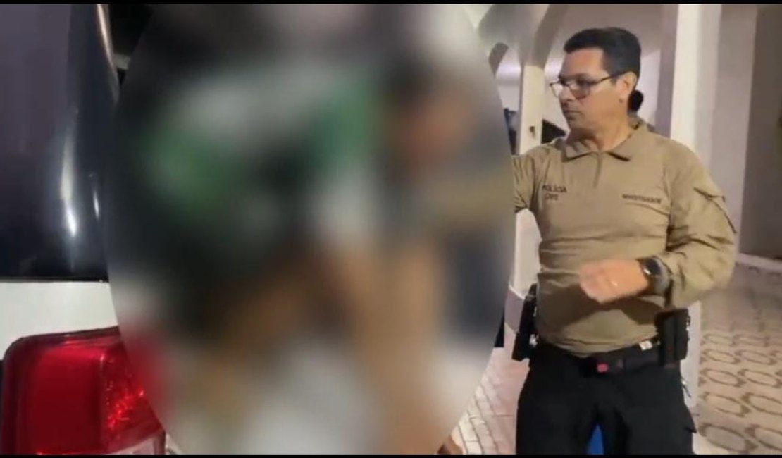[Vídeo] Acusado de matar o atual da ex-companheira em Arapiraca é preso em Teotônio Vilela
