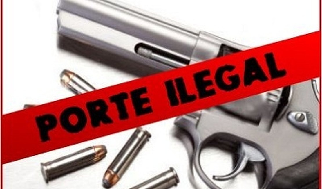 Policiais retiram três armas de fogo de circulação no interior