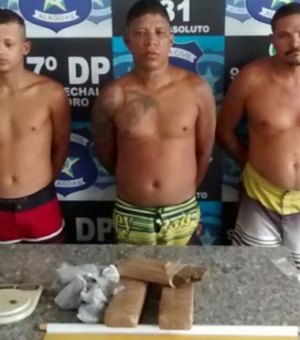 Ação integrada prende três suspeitos de tráfico de drogas na Região Metropolitana