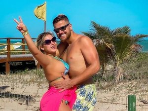 Zé Neto e Natália Toscano curtem férias em resort de Maragogi