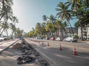 Seminfra inicia obra para construção de faixa permanente na Rua Fechada