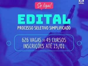 Ufal divulga seleção simplificada para preencher vagas restantes do Sisu 2022.2