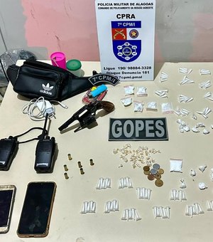 Polícia Militar apreende armas, drogas e munições em operações no interior do estado