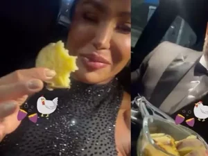 Gracyanne mostra novo namorado segurando sua marmita: 'Raiz'