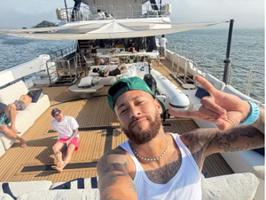 Neymar curte momento familiar após polêmica em partida contra Remo