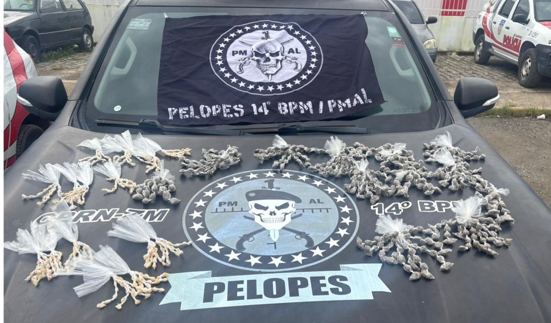 Polícia apreende adolescente com 565 papelotes de maconha e 394 pedras de crack em Colônia Leopoldina