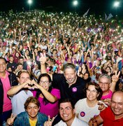 Lagoa da Canoa: Edilza, Arthur Lira e Tainá arrastam multidão no povoado Alexandre