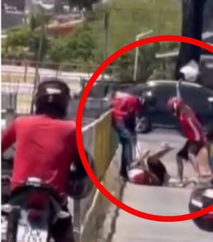 Homem é agredido por dupla de motociclistas em Maceió; violência pode ter relação com organizadas