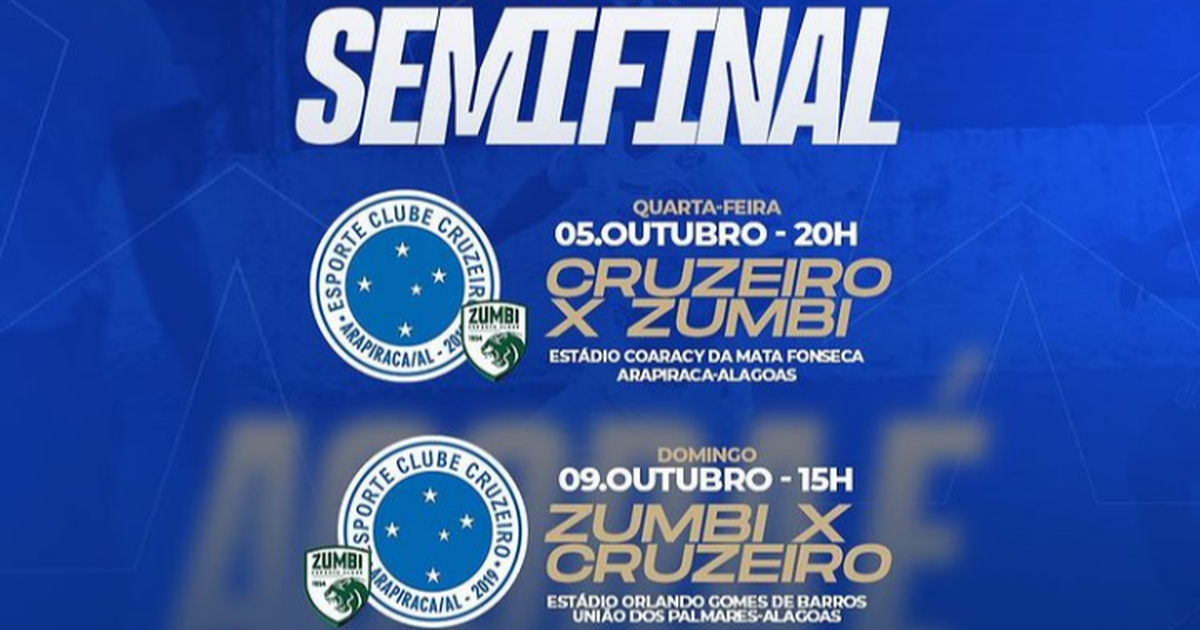 GazetaWeb - Zumbi e Cruzeiro de Arapiraca são os primeiros