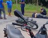 Colisão entre carro e moto deixa homem ferido em São Miguel dos Milagres