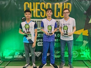 Alunos da Rede Municipal de Arapiraca conquistam vagas no Campeonato Brasileiro de Xadrez