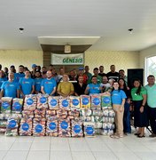 Com foco na interiorização, Alagoas Sem Fome doa uma tonelada de alimentos em Campo Alegre